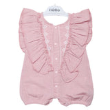 Newborns Half Sleeves Girls Romper - Pink, Kids, Newborn Girls Rompers, Chase Value, Chase Value