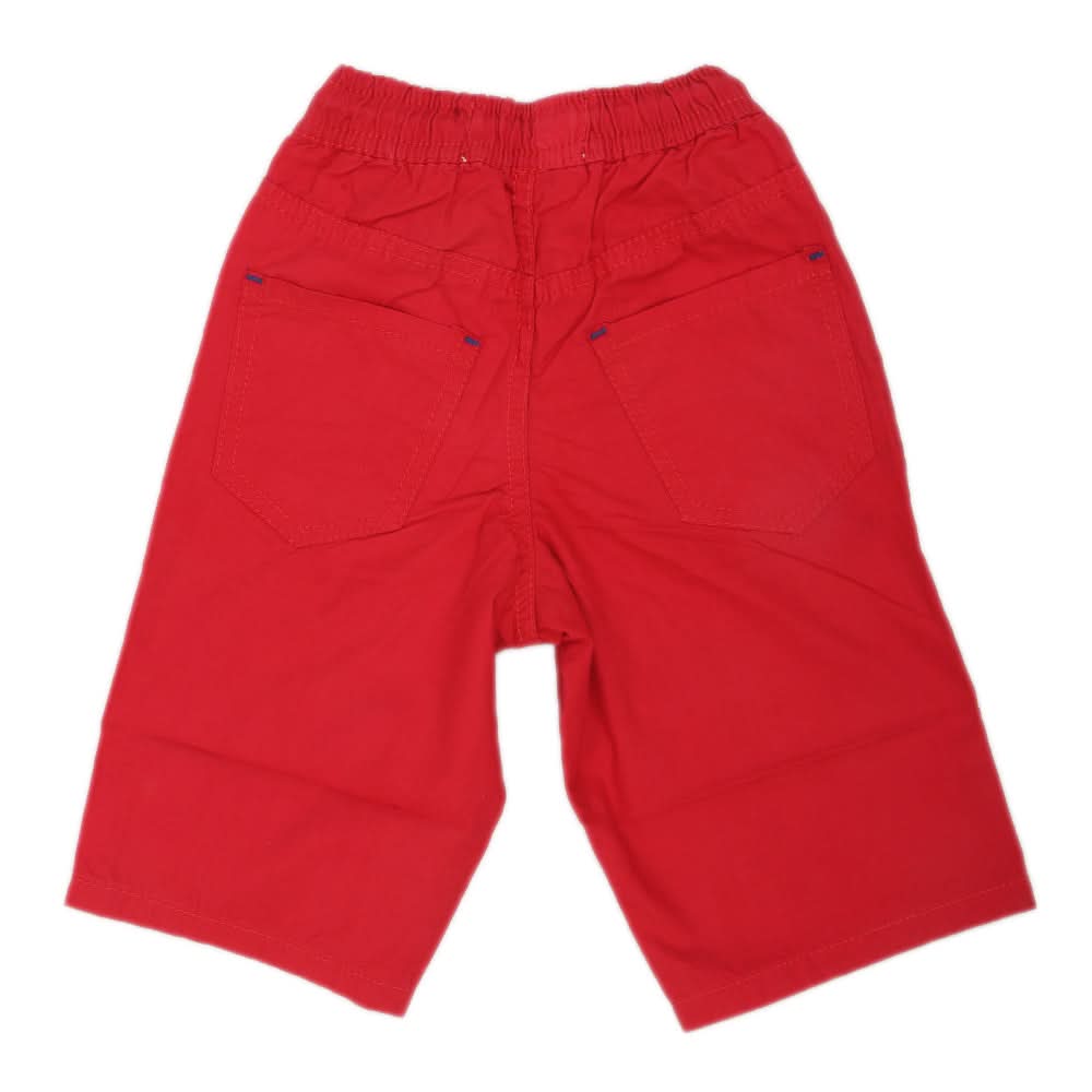 Boys Cotton Short - Red, Kids, Boys Shorts, Chase Value, Chase Value