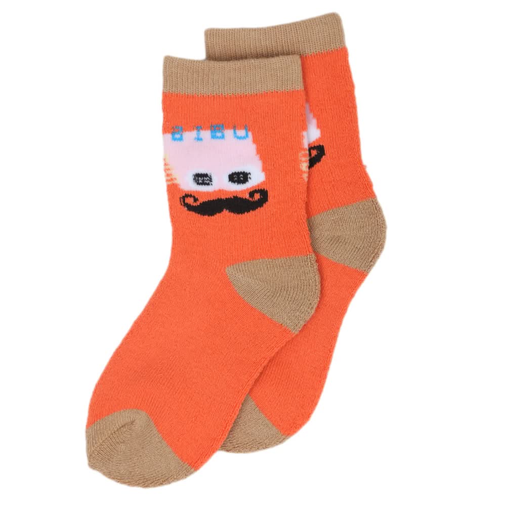 Kids Winter Socks - RS481 - Orange - A, Kids, Boys Socks, Kids, Girls Socks, Chase Value, Chase Value