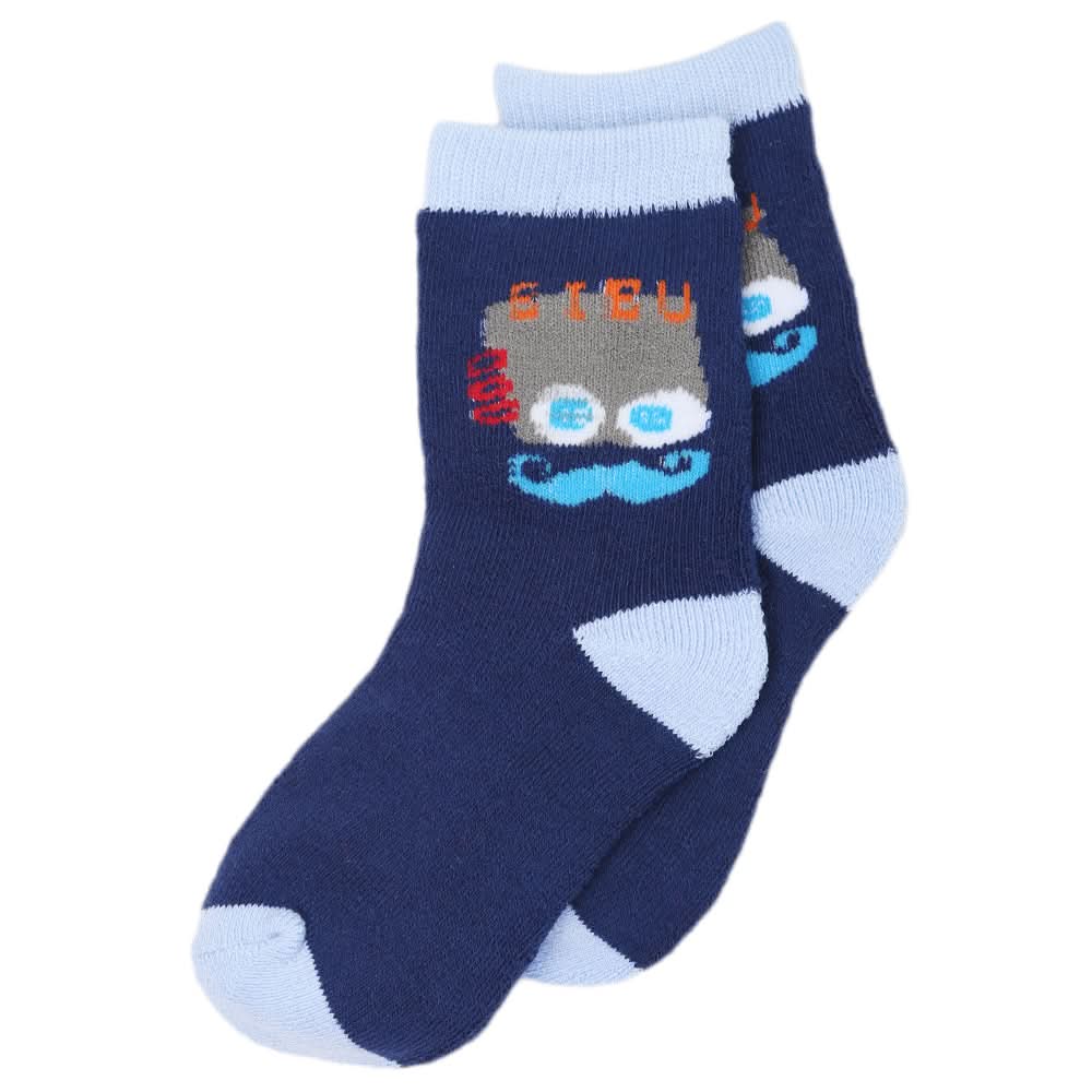 Kids Winter Socks - RS481 - Navy Blue - A, Kids, Boys Socks, Kids, Girls Socks, Chase Value, Chase Value