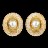 Women's Ear Tops - Off White, Women, Earrings & Tops, Chase Value, Chase Value