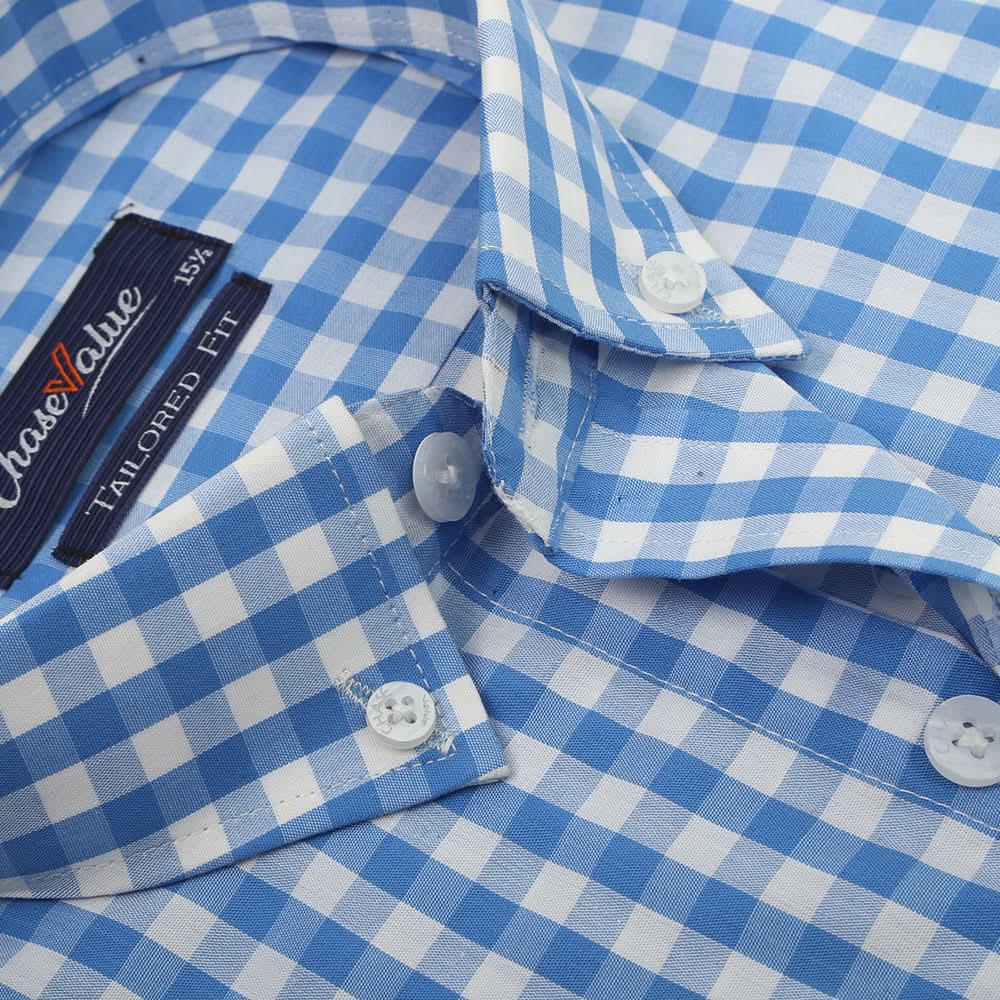 Men's Formal Shirt - Blue, Men, Shirts, Chase Value, Chase Value