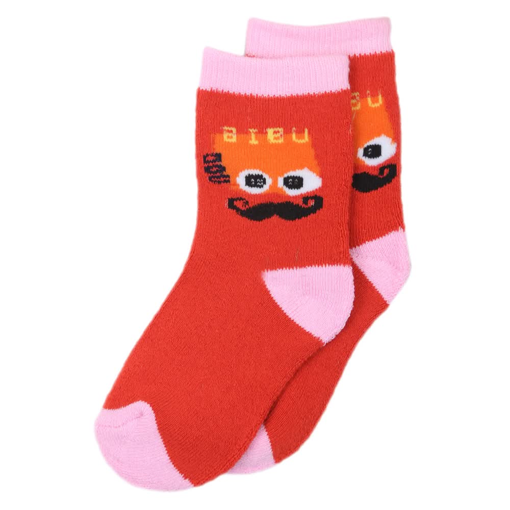 Kids Winter Socks - RS481 - Red - A, Kids, Boys Socks, Kids, Girls Socks, Chase Value, Chase Value