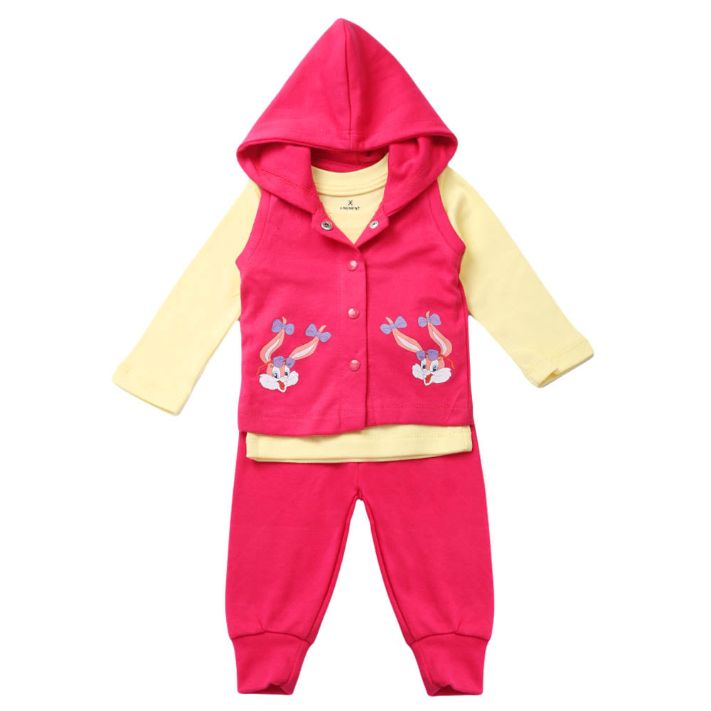 Eminent Newborn Girls 3Pcs Suit - Yellow, Newborn Girls Sets & Suits, Eminent, Chase Value