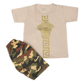 Boys 2 Pcs Suit Half Sleeves - Light Grey, Kids, Boys Sets And Suits, Chase Value, Chase Value