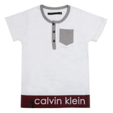 Boys Half Sleeves Fashion T-Shirt -White, Kids, Boys T-Shirts, Chase Value, Chase Value