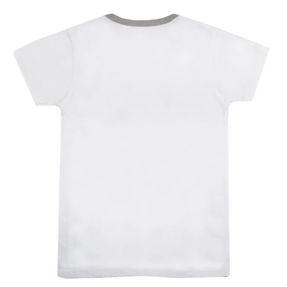 Boys Half Sleeves Fashion T-Shirt -White, Kids, Boys T-Shirts, Chase Value, Chase Value