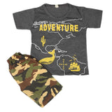 Boys 2 Pcs Suit Half Sleeves - Grey, Kids, Boys Sets And Suits, Chase Value, Chase Value