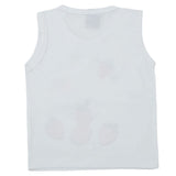 Girl's Sando T-Shirts - White, Kids, Girls T-Shirts, Chase Value, Chase Value
