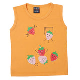 Girl's Sando T-Shirts - Peach, Kids, Girls T-Shirts, Chase Value, Chase Value