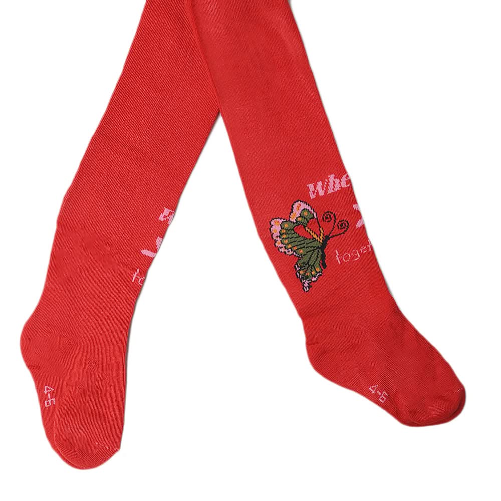 Girls Printed Legging - Red, Kids, Tights Leggings And Pajama, Chase Value, Chase Value