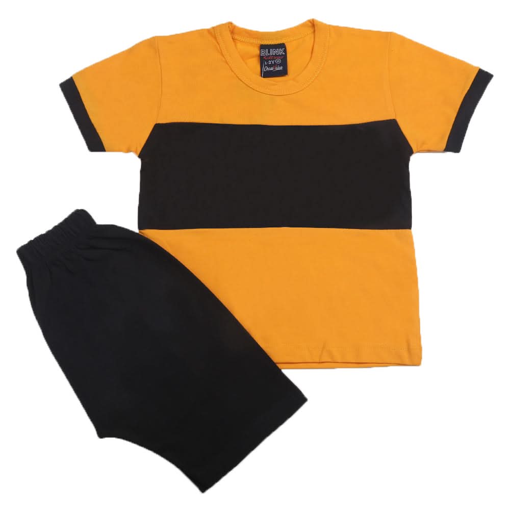 Boys Short Suits - Yellow, Kids, Boys Sets And Suits, Chase Value, Chase Value