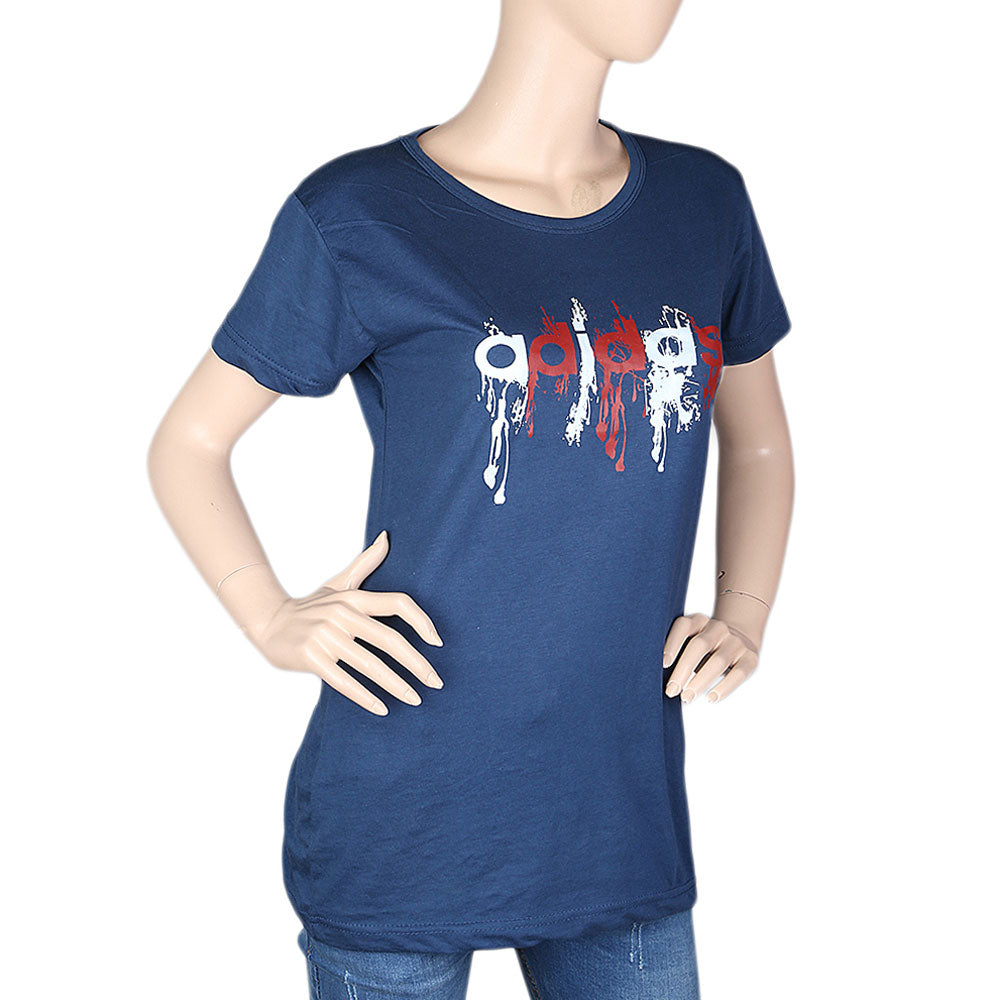 Women's Half Sleeves Printed Long T-Shirt Pack Of 3, Women, T-Shirts And Tops, Chase Value, Chase Value