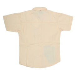 Boys Half Sleeves Casual Shirt - Cream, Kids, Boys Shirts, Chase Value, Chase Value