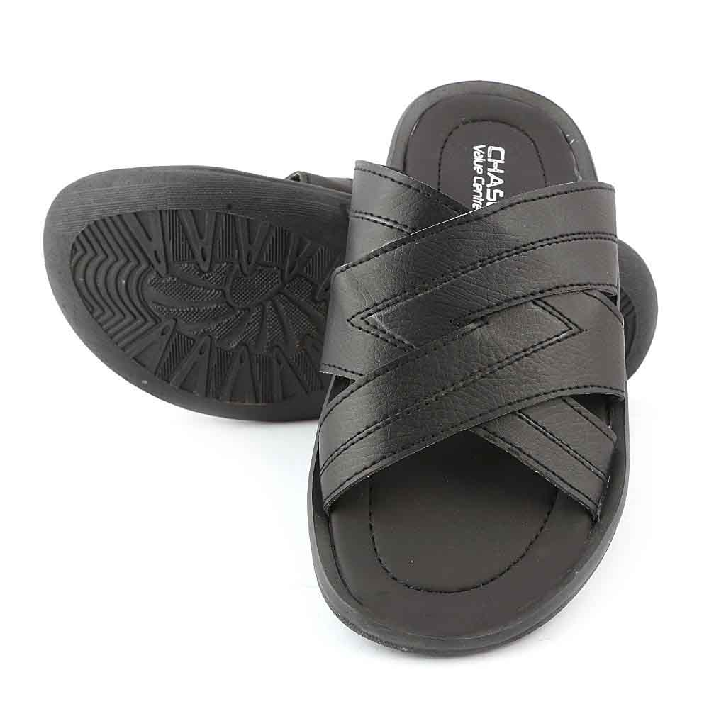 Men's Slippers (R-18) - Black, Men, Slippers, Chase Value, Chase Value