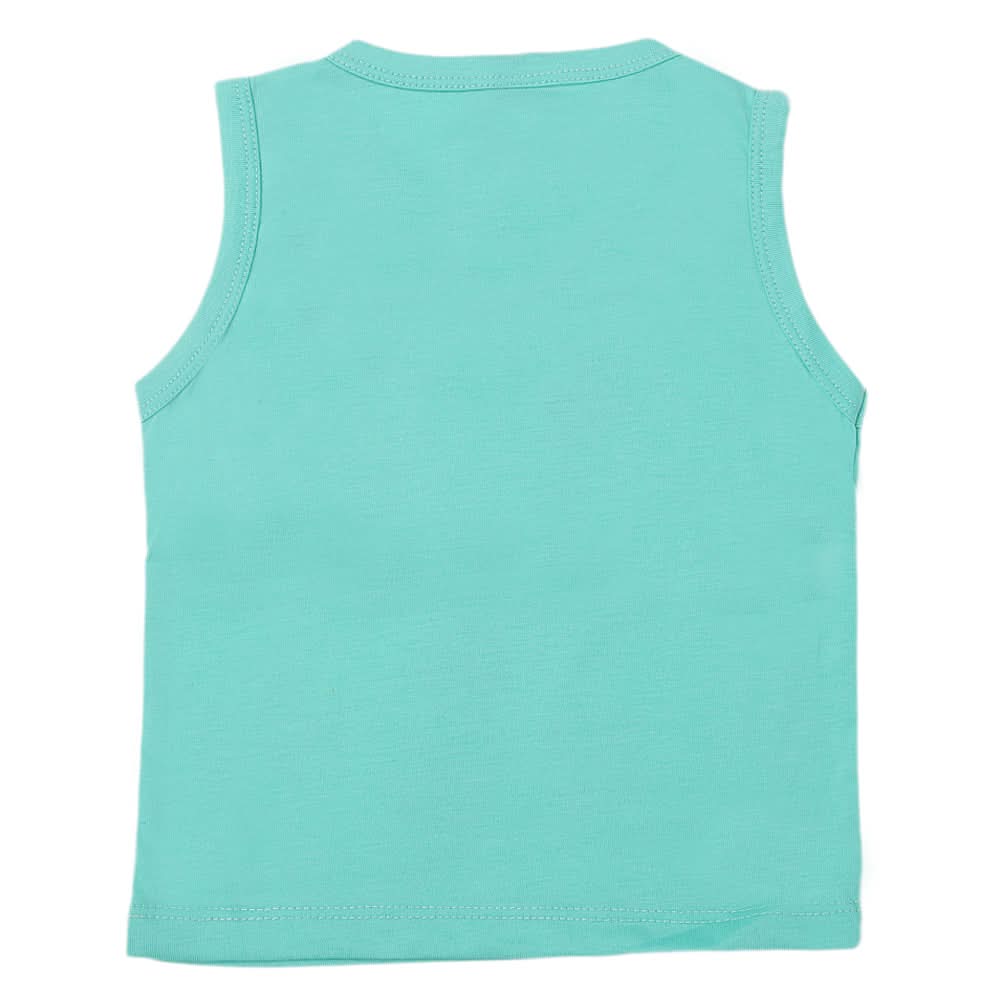 Girl's Sando T-Shirts - Cyan, Kids, Girls T-Shirts, Chase Value, Chase Value