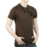 Men's Half Sleeves T-Shirt - Olive Green, Men, T-Shirts And Polos, Chase Value, Chase Value