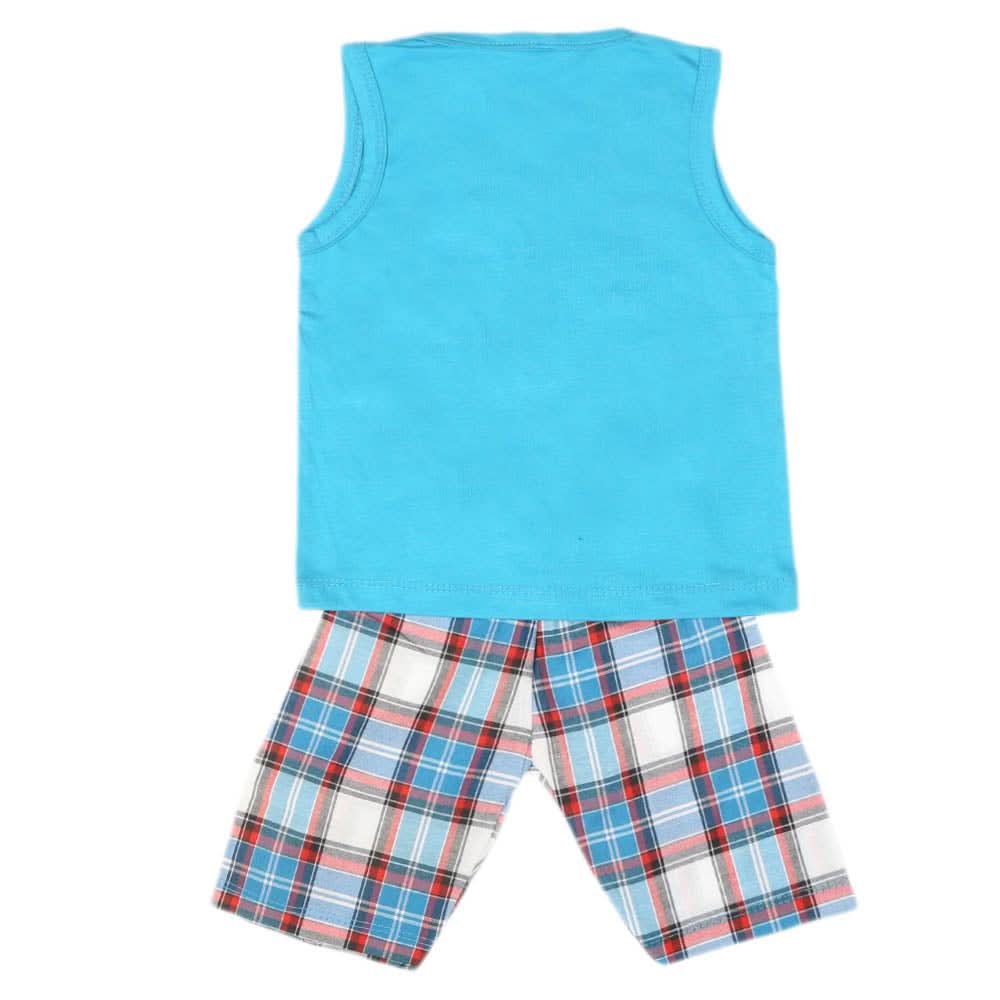 Boys 2 Pcs Suit Sando - Blue, Kids, Boys Sets And Suits, Chase Value, Chase Value