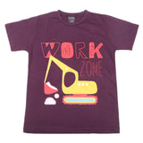 Boys Half Sleeves Jersey T-Shirt 4129 - Maroon, Kids, Boys T-Shirts, Chase Value, Chase Value