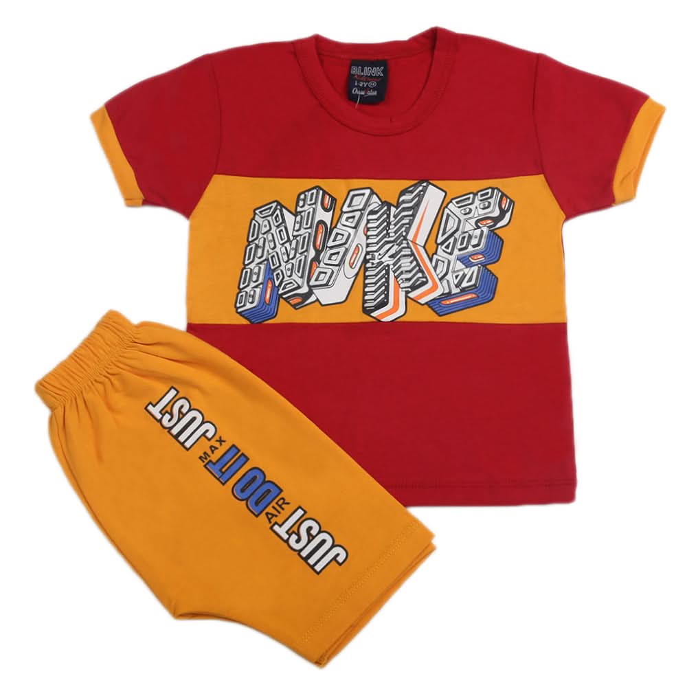 Boys Short Suits - Red, Kids, Boys Sets And Suits, Chase Value, Chase Value