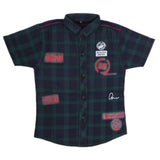 Boys Half Sleeves Casual Shirt - Green, Kids, Boys Shirts, Chase Value, Chase Value
