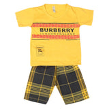 Boys 2 Pcs Suit Half Sleeves - Yellow, Kids, Boys Sets And Suits, Chase Value, Chase Value