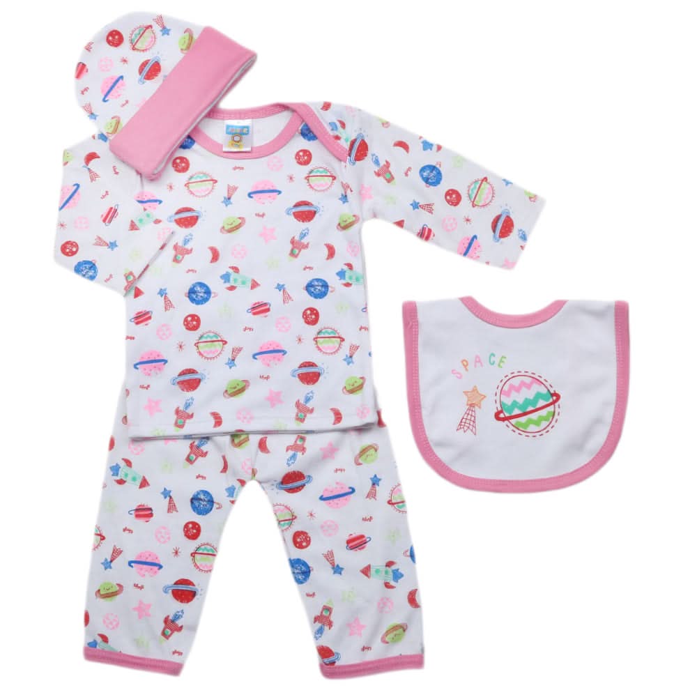 Newborn Gift Set 5Pcs - Pink, Kids, Newborn Girls Sets And Suits, Chase Value, Chase Value
