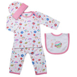 Newborn Gift Set 5Pcs - Pink, Kids, Newborn Girls Sets And Suits, Chase Value, Chase Value