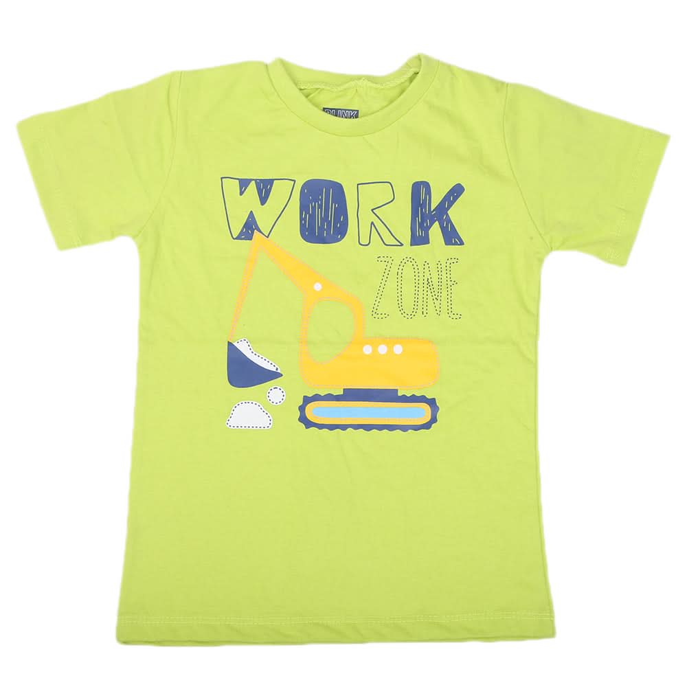 Boys Half Sleeves Jersey T-Shirt 4129 - Light Green, Kids, Boys T-Shirts, Chase Value, Chase Value