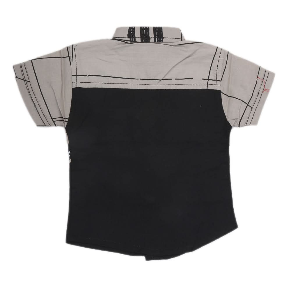 Boys Half Sleeves Casual Shirt - Grey, Kids, Boys Shirts, Chase Value, Chase Value