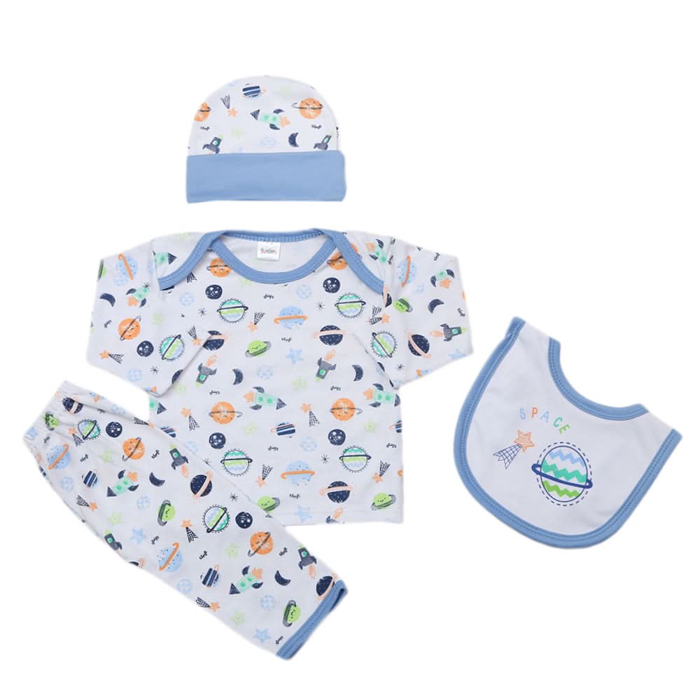 Newborn Gift Set 5Pcs - Blue, Kids, Newborn Girls Sets And Suits, Chase Value, Chase Value