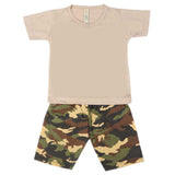 Boys 2 Pcs Suit Half Sleeves - Light Grey, Kids, Boys Sets And Suits, Chase Value, Chase Value