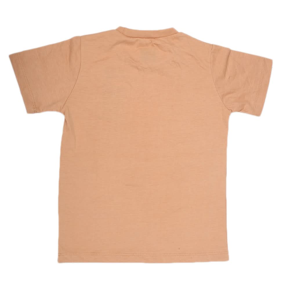 Boys Half Sleeves Jersey T-Shirt - Brown, Kids, Boys T-Shirts, Chase Value, Chase Value