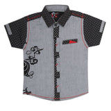 Boys Half Sleeves Casual Shirt - Grey, Kids, Boys Shirts, Chase Value, Chase Value