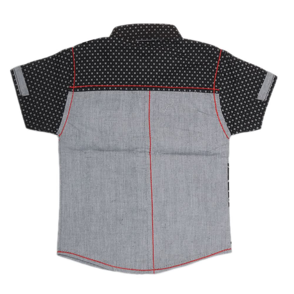 Boys Half Sleeves Casual Shirt - Grey, Kids, Boys Shirts, Chase Value, Chase Value