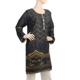 Women's Embroidered Kurti - Black, Women, Ready Kurtis, Chase Value, Chase Value