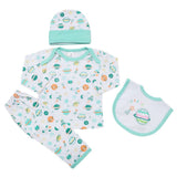 Newborn Gift Set 5Pcs - Cyan, Kids, Newborn Girls Sets And Suits, Chase Value, Chase Value