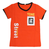 Boys Half Sleeves T-Shirt - Orange, Kids, Boys T-Shirts, Chase Value, Chase Value