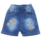 Newborn Girls Denim Short - Blue, Kids, Newborn Girls Shorts Skirts And Pants, Chase Value, Chase Value
