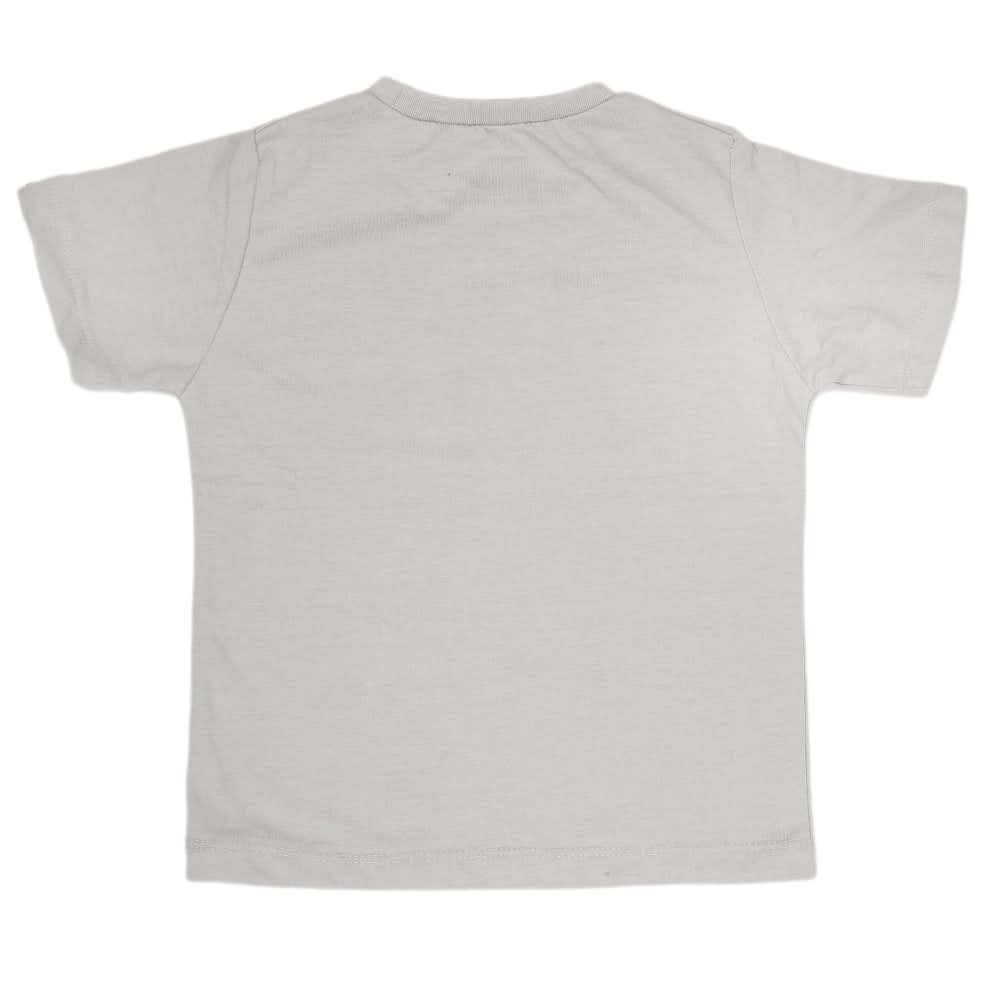 Boys Half Sleeves Jersey T-Shirt - Light Grey, Kids, Boys T-Shirts, Chase Value, Chase Value