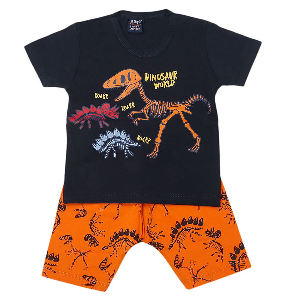 Boys Short Suit - Orange, Kids, Boys Sets And Suits, Chase Value, Chase Value