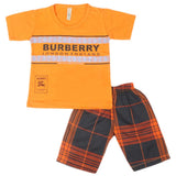 Boys 2 Pcs Suit Half Sleeves - Orange, Kids, Boys Sets And Suits, Chase Value, Chase Value