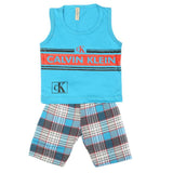 Boys 2 Pcs Sando Suit - Blue, Kids, Boys Sets And Suits, Chase Value, Chase Value