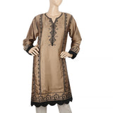 Women's Embroidered Kurti - Beige, Women, Ready Kurtis, Chase Value, Chase Value