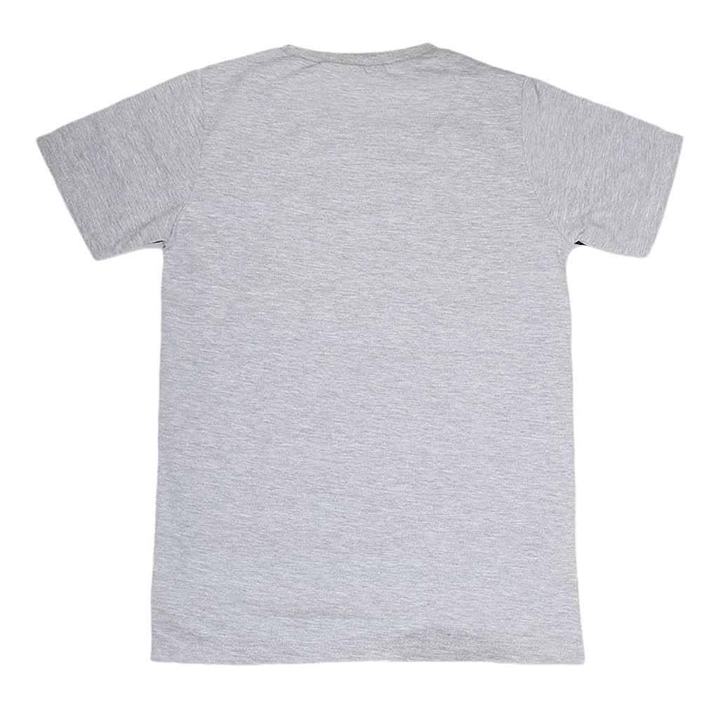 Boys Half Sleeves Jersey T-Shirt - Grey, Kids, Boys T-Shirts, Chase Value, Chase Value