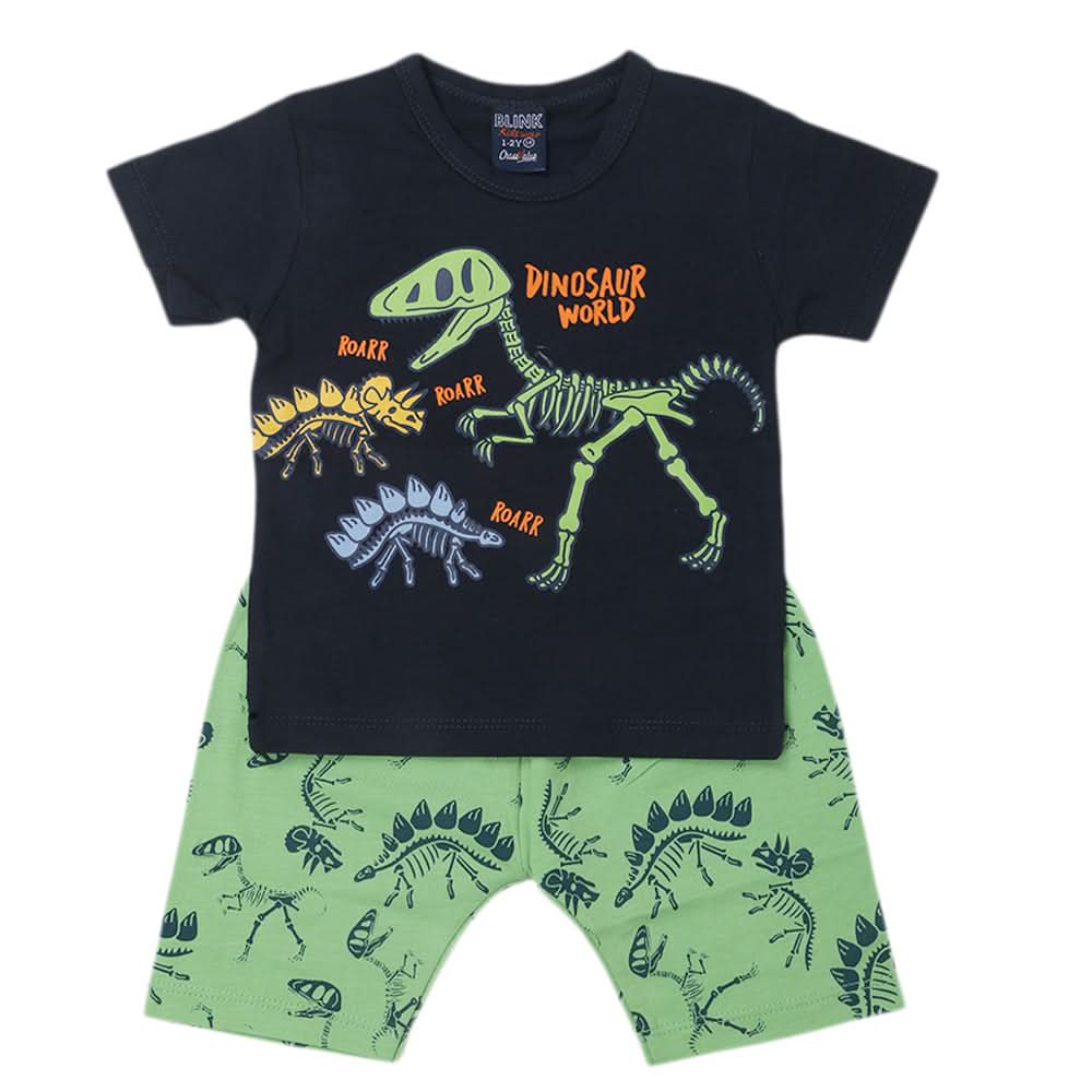 Boys Short Suit - Green, Kids, Boys Sets And Suits, Chase Value, Chase Value