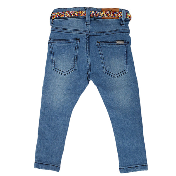 Eminent Girls Embroidered Denim Pant - Blue, Kids, Girls Pants And Capri, Eminent, Chase Value