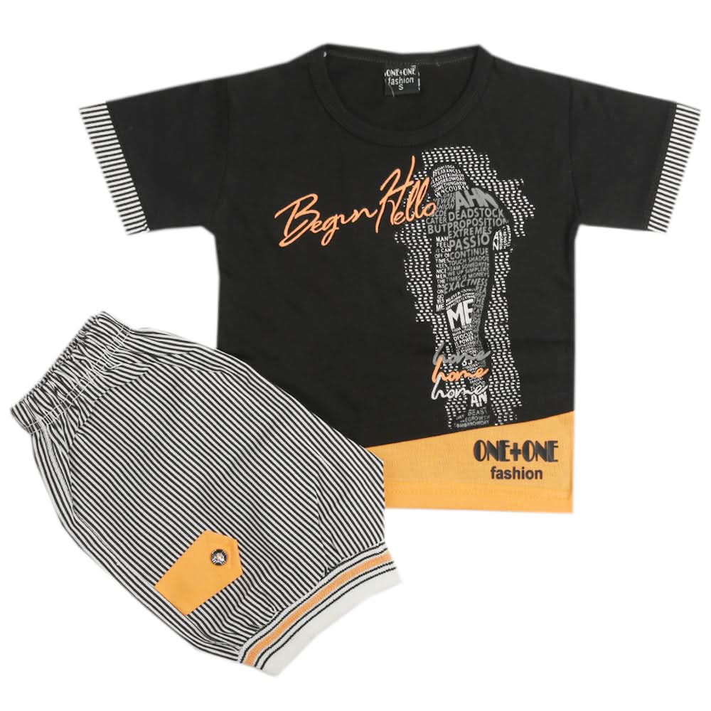 Boys Short Suit - Black, Boys Sets & Suits, Chase Value, Chase Value