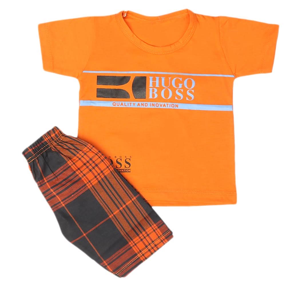 Boys 2 Pcs Suit Half Sleeves - Yellow, Kids, Boys Sets And Suits, Chase Value, Chase Value