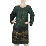 Women's Embroidered Kurti - Green, Women, Ready Kurtis, Chase Value, Chase Value